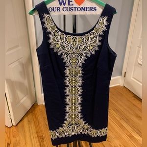 Lily Pulitzer size 8 navy and yellow dress